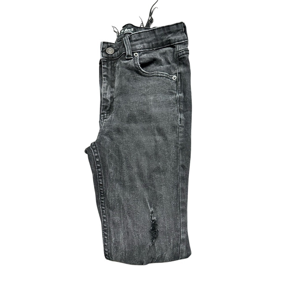 Denim&Co. Skinny Black Ripped Jeans Size US4